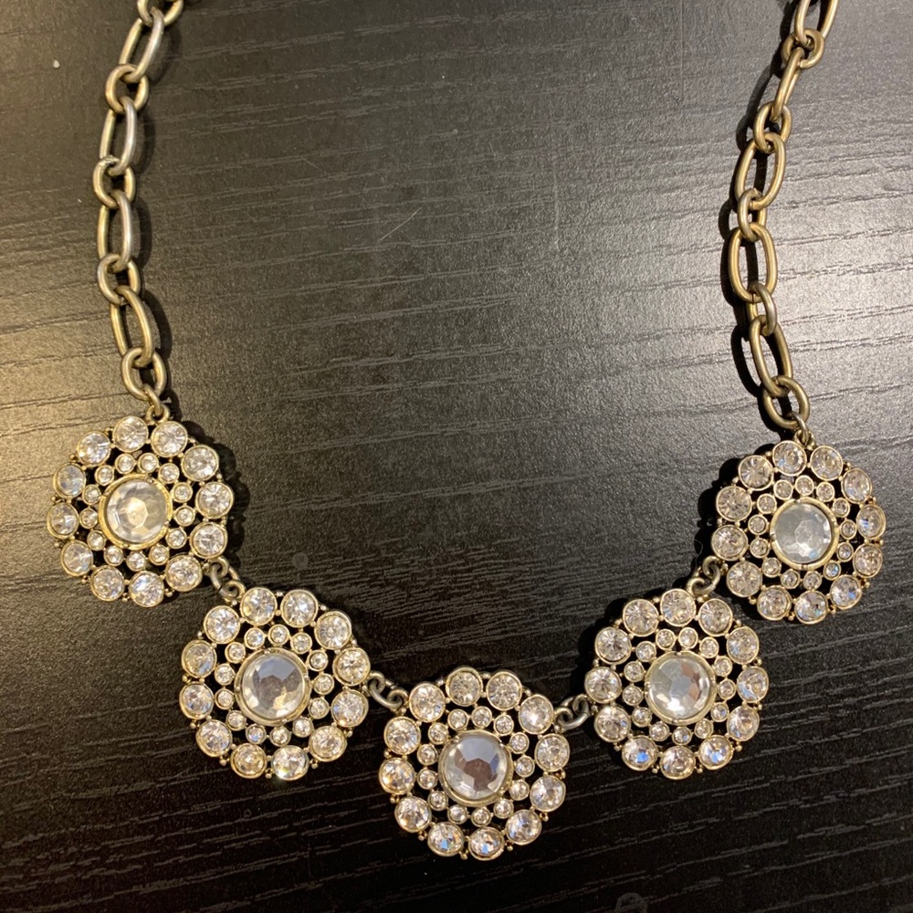 JCREW Gold Statement necklace